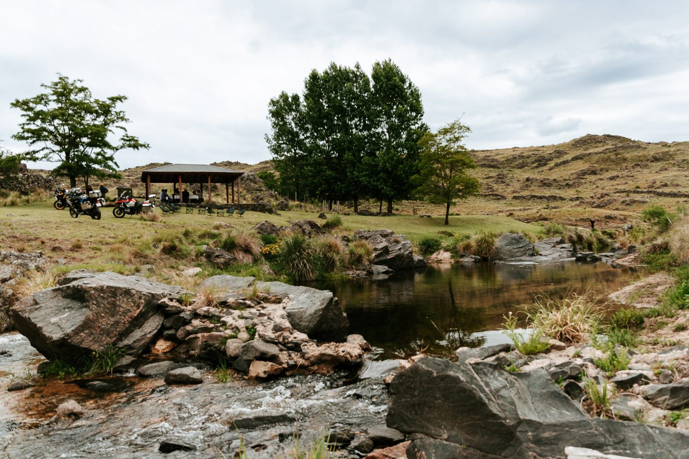 The quincho by the river, close to the lodge
